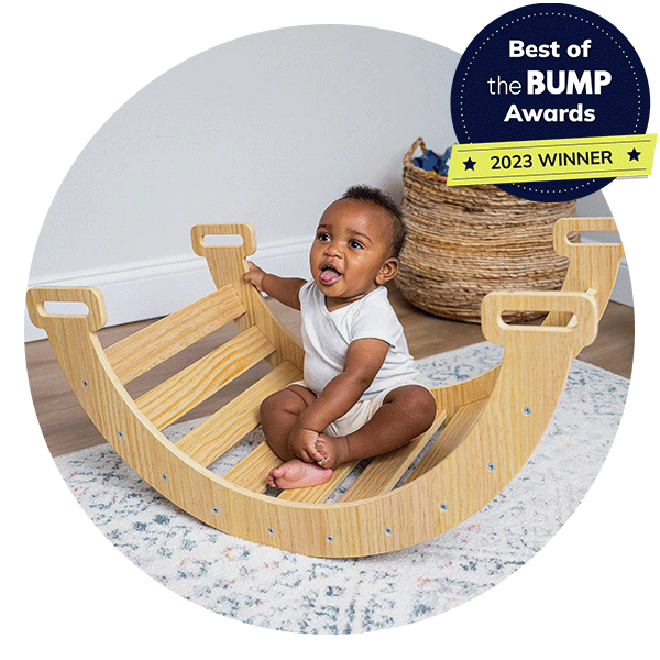 Avenlur Wood Small Triangle Climbing Set with Ladder image